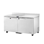 True TWT-60F-HC~SPEC3 - Work Top Freezer, two-section, -10°F, (2) solid doors, (4) shelves